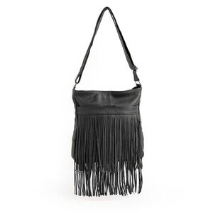 Genuine Leather Crossbody Fringe Purse GUC